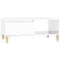 Glossy white plywood coffee table 90x50x36.5 cm by vidaXL, Coffee table - Ref: Foro24-821046, Price: 48,74 €, Discount: %