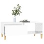 Glossy white plywood coffee table 90x50x36.5 cm by vidaXL, Coffee table - Ref: Foro24-821046, Price: 48,74 €, Discount: %