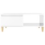 Glossy white plywood coffee table 90x50x36.5 cm by vidaXL, Coffee table - Ref: Foro24-821046, Price: 48,74 €, Discount: %