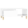 Glossy white plywood coffee table 90x50x36.5 cm by vidaXL, Coffee table - Ref: Foro24-821046, Price: 48,74 €, Discount: %