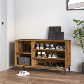 Smoked oak plywood shoe cabinet 102x36x60 cm by vidaXL, Shoe racks and shoe organizers - Ref: Foro24-819753, Price: 73,04 €, ...