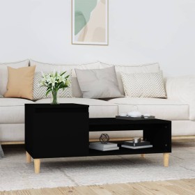 Black plywood coffee table 100x50x45 cm by vidaXL, Coffee table - Ref: Foro24-821125, Price: 52,83 €, Discount: %