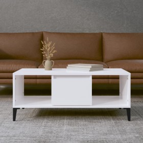 Plywood white glossy coffee table 90x50x36.5 cm by vidaXL, Coffee table - Ref: Foro24-821070, Price: 50,99 €, Discount: %