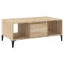 Mesa de centro madera contrachapada roble Sonoma 90x50x36,5 cm de vidaXL, Mesas de centro - Ref: Foro24-821071, Precio: 70,98...