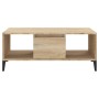 Mesa de centro madera contrachapada roble Sonoma 90x50x36,5 cm de vidaXL, Mesas de centro - Ref: Foro24-821071, Precio: 70,98...