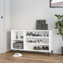 Mueble zapatero madera contrachapada blanco 102x36x60 cm de vidaXL, Zapateros y organizadores de calzado - Ref: Foro24-819748...