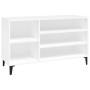 Mueble zapatero madera contrachapada blanco 102x36x60 cm de vidaXL, Zapateros y organizadores de calzado - Ref: Foro24-819748...