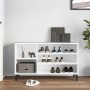 Mueble zapatero madera contrachapada blanco 102x36x60 cm de vidaXL, Zapateros y organizadores de calzado - Ref: Foro24-819748...