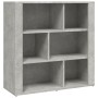 Aparador de madera contrachapada gris hormigón 80x30x80 cm de vidaXL, Aparadores - Ref: Foro24-819488, Precio: 56,08 €, Descu...