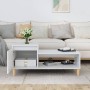 Couchtisch aus glänzend weißem Sperrholz, 100 x 50 x 45 cm von vidaXL, Couchtisch - Ref: Foro24-821126, Preis: 55,88 €, Rabat...