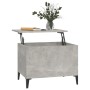 Mesa de centro madera contrachapada gris hormigón 60x44,5x45 cm de vidaXL, Mesas de centro - Ref: Foro24-819576, Precio: 66,7...