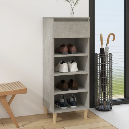 Concrete gray plywood shoe rack furniture 40x36x105 cm by vidaXL, Shoe racks and shoe organizers - Ref: Foro24-819776, Price:...