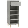 Mueble zapatero madera contrachapada gris hormigón 40x36x105 cm de vidaXL, Zapateros y organizadores de calzado - Ref: Foro24...