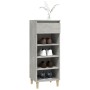 Mueble zapatero madera contrachapada gris hormigón 40x36x105 cm de vidaXL, Zapateros y organizadores de calzado - Ref: Foro24...