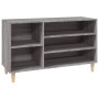 Mueble zapatero madera contrachapada gris Sonoma 102x36x60 cm de vidaXL, Zapateros y organizadores de calzado - Ref: Foro24-8...