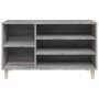 Mueble zapatero madera contrachapada gris Sonoma 102x36x60 cm de vidaXL, Zapateros y organizadores de calzado - Ref: Foro24-8...