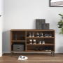 Brown oak plywood shoe cabinet 102x36x60 cm by vidaXL, Shoe racks and shoe organizers - Ref: Foro24-819755, Price: 75,10 €, D...