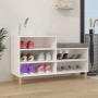 Mueble zapatero madera contrachapada blanco 102x36x60 cm de vidaXL, Zapateros y organizadores de calzado - Ref: Foro24-819724...