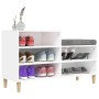 Mueble zapatero madera contrachapada blanco 102x36x60 cm de vidaXL, Zapateros y organizadores de calzado - Ref: Foro24-819724...