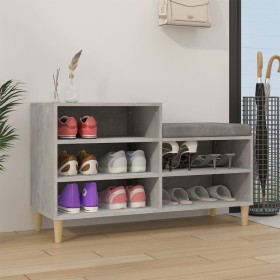 Concrete gray plywood shoe rack furniture 102x36x60 cm by vidaXL, Shoe racks and shoe organizers - Ref: Foro24-819728, Price:...