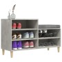 Mueble zapatero madera contrachapada gris hormigón 102x36x60 cm de vidaXL, Zapateros y organizadores de calzado - Ref: Foro24...