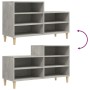 Mueble zapatero madera contrachapada gris hormigón 102x36x60 cm de vidaXL, Zapateros y organizadores de calzado - Ref: Foro24...