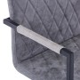 Sillas voladizas de comedor 4 uds cuero sintético gris oscuro de vidaXL, Sillas de comedor - Ref: Foro24-278636, Precio: 432,...