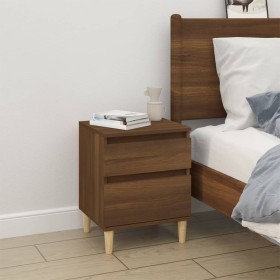 Brown oak bedside table 40x35x50 cm by vidaXL, Lockers and storage cabinets - Ref: Foro24-821840, Price: 45,99 €, Discount: %