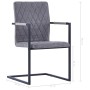 Cantilever dining chairs 4 pcs dark gray synthetic leather by vidaXL, dining chairs - Ref: Foro24-278636, Price: 432,76 €, Di...