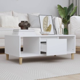 Mesa de centro madera contrachapada blanco 90x50x36,5 cm de vidaXL, Mesas de centro - Ref: Foro24-821060, Precio: 48,09 €, De...