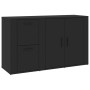 Black plywood sideboard 100x33x59.5 cm by vidaXL, Sideboards - Ref: Foro24-820997, Price: 102,68 €, Discount: %