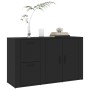 Aparador de madera contrachapada negro 100x33x59,5 cm de vidaXL, Aparadores - Ref: Foro24-820997, Precio: 101,99 €, Descuento: %