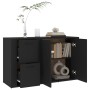 Black plywood sideboard 100x33x59.5 cm by vidaXL, Sideboards - Ref: Foro24-820997, Price: 102,68 €, Discount: %