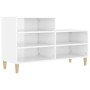 Glossy white plywood shoe cabinet 102x36x60 cm by vidaXL, Shoe racks and shoe organizers - Ref: Foro24-819726, Price: 57,67 €...