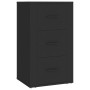 Aparador de madera contrachapada negro 40x33x70 cm de vidaXL, Aparadores - Ref: Foro24-819421, Precio: 65,57 €, Descuento: %