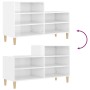 Glossy white plywood shoe cabinet 102x36x60 cm by vidaXL, Shoe racks and shoe organizers - Ref: Foro24-819726, Price: 57,67 €...