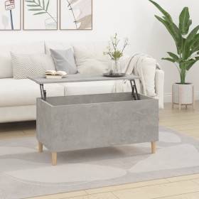 Mesa de centro madera contrachapada gris hormigón 90x44,5x45 cm de vidaXL, Mesas de centro - Ref: Foro24-819584, Precio: 68,9...