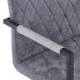 Sillas voladizas de comedor 6 uds cuero sintético gris oscuro de vidaXL, Sillas de comedor - Ref: Foro24-278637, Precio: 648,...