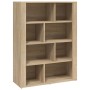 Aparador madera contrachapada color roble Sonoma 80x30x106 cm de vidaXL, Aparadores - Ref: Foro24-819495, Precio: 64,99 €, De...