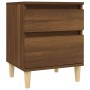 Brown oak bedside table 40x35x50 cm by vidaXL, Lockers and storage cabinets - Ref: Foro24-821840, Price: 45,12 €, Discount: %