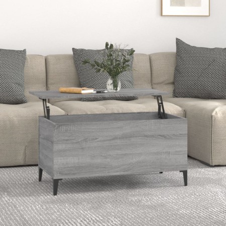 Sonoma-Couchtisch aus grauem Sperrholz, 90 x 44,5 x 45 cm von vidaXL, Couchtisch - Ref: Foro24-819594, Preis: 70,49 €, Rabatt: %