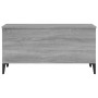 Sonoma gray plywood coffee table 90x44.5x45 cm by vidaXL, Coffee table - Ref: Foro24-819594, Price: 70,49 €, Discount: %