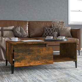 Smoked oak plywood coffee table 90x50x36.5 cm by vidaXL, Coffee table - Ref: Foro24-821057, Price: 46,00 €, Discount: %