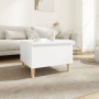 Mesa auxiliar de madera contrachapada blanco 50x46x35 cm de vidaXL, Mesas auxiliares - Ref: Foro24-819500, Precio: 34,99 €, D...