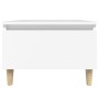 Mesa auxiliar de madera contrachapada blanco 50x46x35 cm de vidaXL, Mesas auxiliares - Ref: Foro24-819500, Precio: 34,99 €, D...