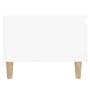 Mesa auxiliar de madera contrachapada blanco 50x46x35 cm de vidaXL, Mesas auxiliares - Ref: Foro24-819500, Precio: 34,99 €, D...