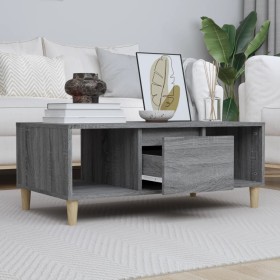 Gray Sonoma plywood coffee table 90x50x36.5 cm by vidaXL, Coffee table - Ref: Foro24-821066, Price: 48,09 €, Discount: %