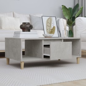 Plywood gray concrete coffee table 90x50x36.5 cm by vidaXL, Coffee table - Ref: Foro24-821064, Price: 46,79 €, Discount: %