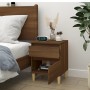 Brown oak bedside table 40x35x50 cm by vidaXL, Lockers and storage cabinets - Ref: Foro24-821840, Price: 45,12 €, Discount: %