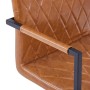 Cantilever dining chairs 6 pcs cognac brown synthetic leather by vidaXL, dining chairs - Ref: Foro24-278643, Price: 560,99 €,...